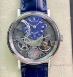 ZF Factory Breguet Tradition Quantieme Retrograde 7097 Blue Watch 1:1 Super Clone